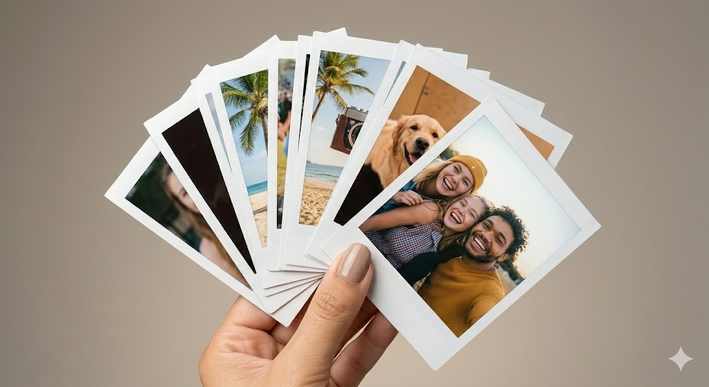 Revelação estilo Polaroid para festas e eventos em Maceió